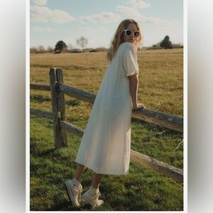 FREE PEOPLE ENDLESS
SUMMER CALYPSO MAXI TEE
TUNIC COVERUP MIDI DRESS IVORY